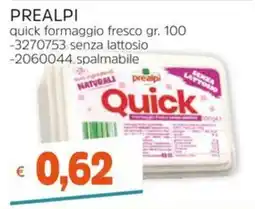 Stop&Shop PREALPI quick formaggio fresco offerta