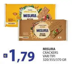 Supermercati Bruscoli MISURA CRACKERS offerta