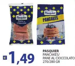 Supermercati Bruscoli Pasquier Pancakes/Pane al Cioccolato offerta