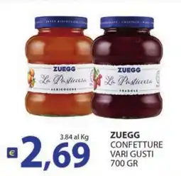 Supermercati Bruscoli ZUEGG CONFETTURE VARI GUSTI offerta