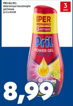 MEGA Pril POWER GEL TUTTO IN 1 offerta