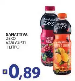 Supermercati Bruscoli SanAttiva Zero offerta
