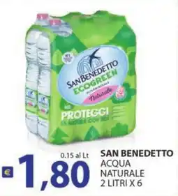 Supermercati Bruscoli SAN BENEDETTO ACQUA NATURALE offerta