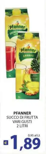 Supermercati Bruscoli Pfanner Succo di Frutta offerta