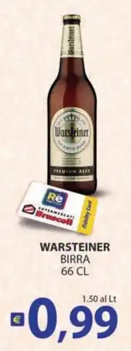 Supermercati Bruscoli WARSTEINER BIRRA offerta