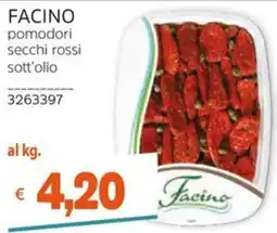 Stop&Shop Facino pomodori secchi rossi sott'olio offerta