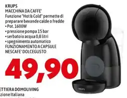 MEGA KRUPS MACCHINA DA CAFFE' offerta