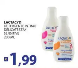 Supermercati Bruscoli LACTACYD DETERGENTE INTIMO DELICATEZZA/SENSITIVE offerta