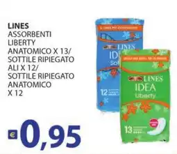 Supermercati Bruscoli LINES ASSORBENTI LIBERTY offerta