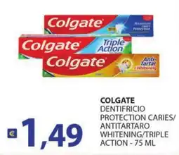 Supermercati Bruscoli Colgate DENTIFRICIO PROTECTION CARIES/ANTITARTARO WHITENING/TRIPLE ACTION offerta