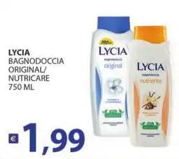 Supermercati Bruscoli LYCIA BAGNODOCCIA ORIGINAL/NUTRICARE offerta