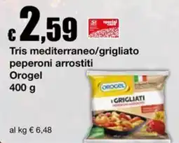 Sì con te Superstore Tris mediterraneo/grigliato peperoni arrostiti Orogel offerta