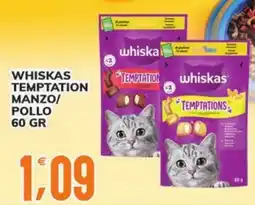 Supermercati Bruscoli WHISKAS TEMPTATION offerta