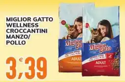 Supermercati Bruscoli Miglior Gatto Wellness Croccantini Manzo/Pollo offerta