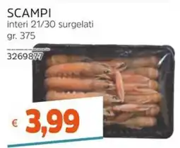 Stop&Shop SCAMPI interi 21/30 surgelati offerta