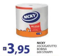 Supermercati Bruscoli NICKY ASCIUGATUTTO offerta