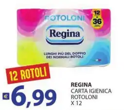 Supermercati Bruscoli Regina carta igienica rotoloni offerta