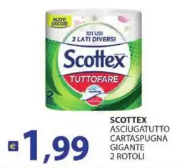 Supermercati Bruscoli SCOTTTEX ASCIUGATUTTO CARTASPUGNA GIGANTE offerta