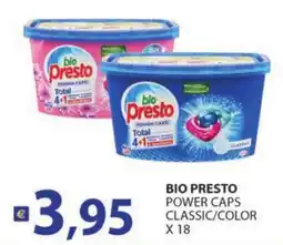 Supermercati Bruscoli BIO PRESTO POWER CAPS CLASSIC/COLOR offerta