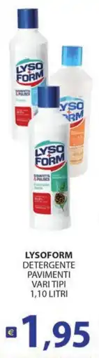 Supermercati Bruscoli Lysoform detergente pavimenti offerta