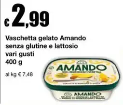 Sì con te Superstore Vaschetta gelato Amando senza glutine e lattosio offerta