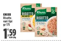 Rossotono Carrefour Knorr Risotto vari tipi offerta