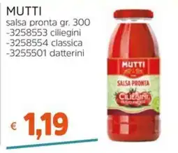 Stop&Shop MUTTI salsa pronta ciliegini offerta