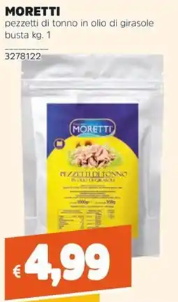 Stop&Shop MORETTI pezzetti di tonno in olio di girasole offerta