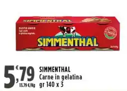 Rossotono Carrefour SIMMENTHAL Carne in gelatina offerta