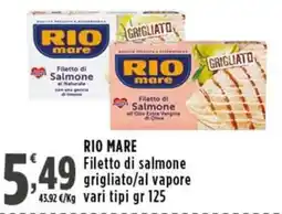 Rossotono Carrefour RIO MARE Filetto di salmone grigliato/al vapore offerta