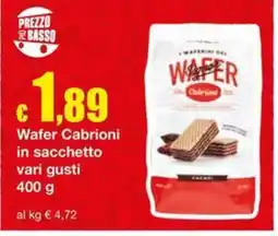 Sì con te Superstore Wafer Cabrioni offerta