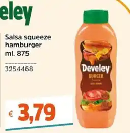 Stop&Shop Salsa squeeze hamburger Develey offerta