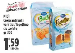 Rossotono Carrefour Midi Croissant/bulli /fagottino cioccolato offerta