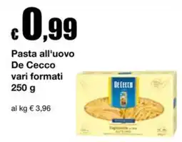 Sì con te Superstore Pasta all'uovo De Cecco offerta