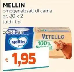 Stop&Shop Mellin omogeneizzati di carne offerta