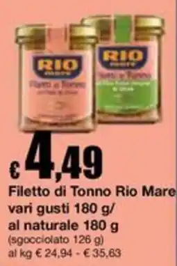 Sì con te Superstore Filetto di Tonno Rio Mare offerta
