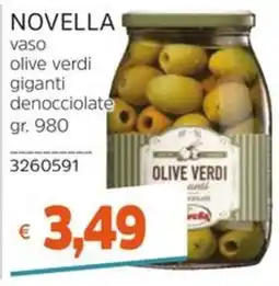 Stop&Shop NOVELLA olive verdi giganti denocciolate offerta