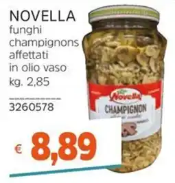Stop&Shop Novella funghi champignon affettati offerta