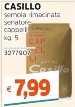 Stop&Shop semola rimacinata senatore cappelli Casillo offerta