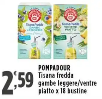 Rossotono Carrefour POMPADOUR Tisana fredda offerta