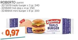 Stop&Shop Roberto triplo burger offerta