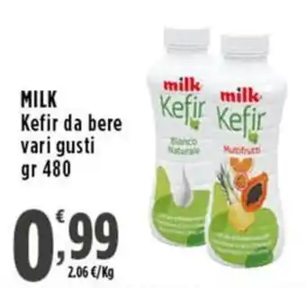 Rossotono Carrefour milk Kefir offerta