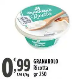 Rossotono Carrefour GRANAROLO Ricotta offerta