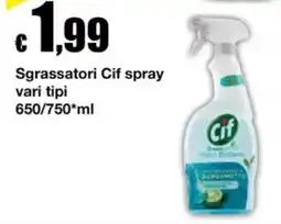 Sì con te Superstore Sgrassatori Cif spray offerta