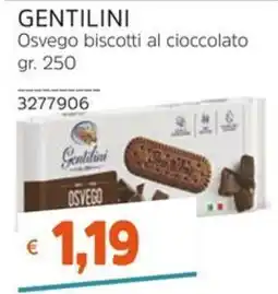 Stop&Shop GENTILINI Osvego biscotti al cioccolato offerta