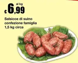 Sì con te Superstore Salsicce di suino offerta