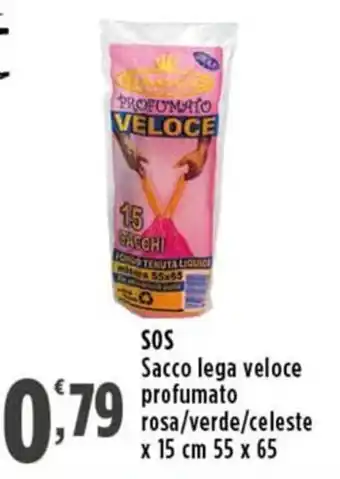 Rossotono Carrefour SOS Sacco lega veloce profumato offerta