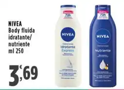 Rossotono Carrefour NIVEA Body fluida idratante/nutriente offerta