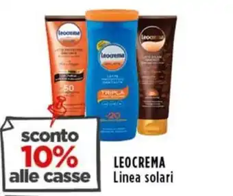 Rossotono Carrefour LEOCREMA Linea solari offerta