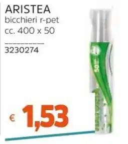 Stop&Shop Aristea bicchieri r-pet offerta